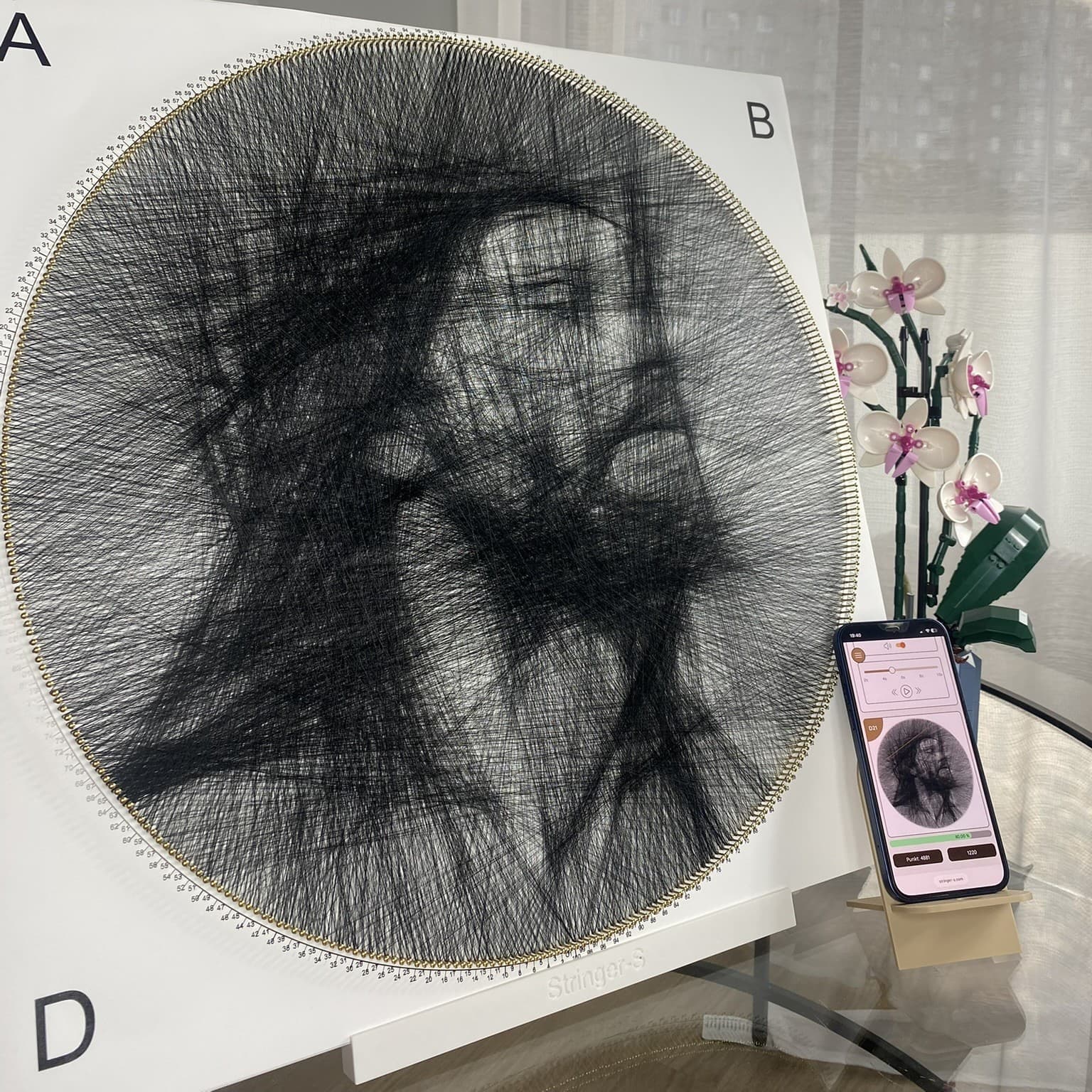 Quadratisches String-Art-Set